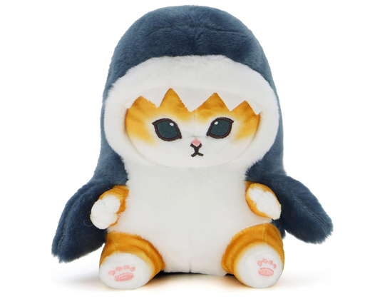 Kawaii Shark Cat Plush Toy Stuffed Animal Doll, Soft Pillow  (Shark cat, 20cm/7.8in)